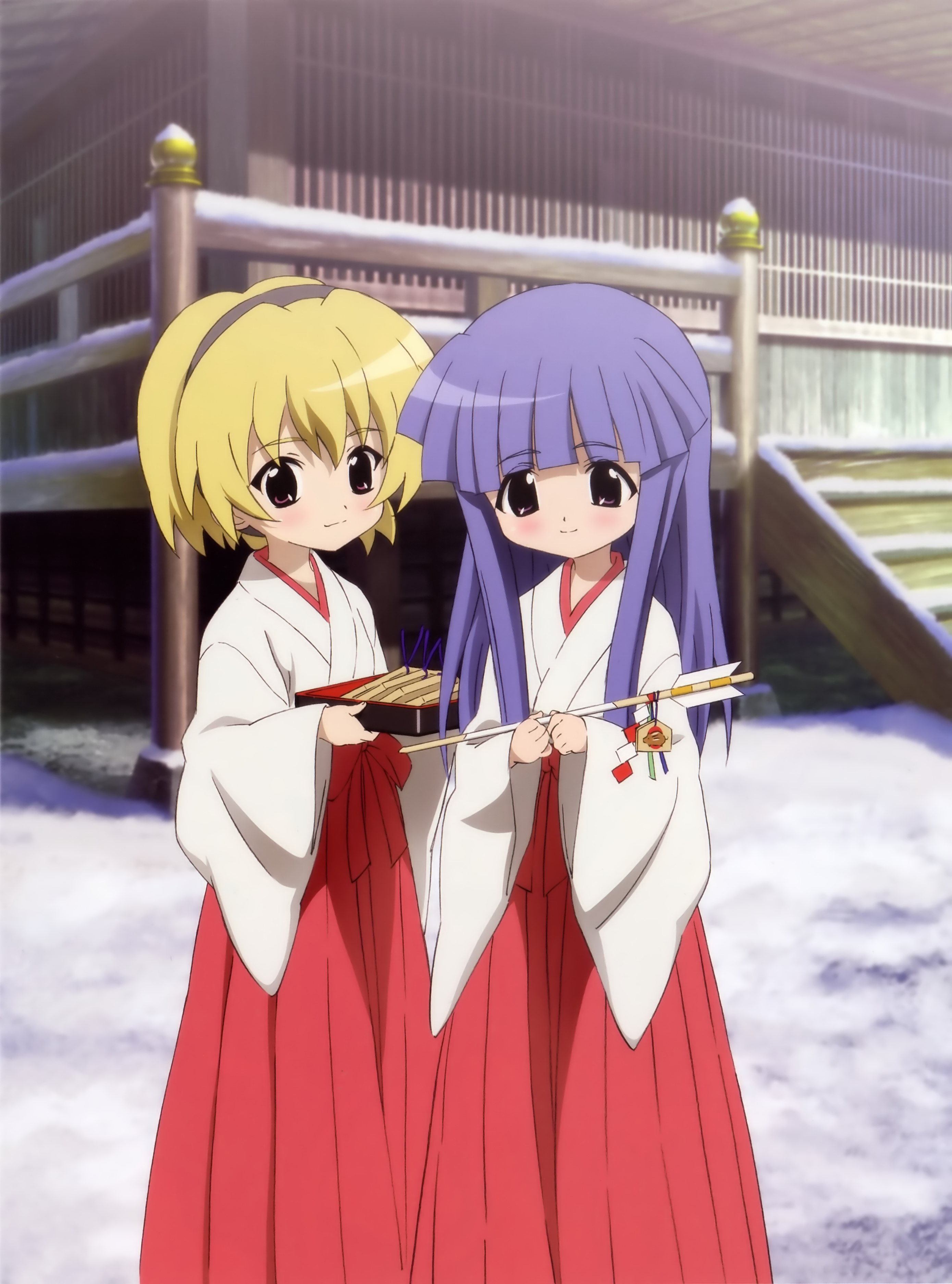 Sakai Kyuuta Higurashi No Naku Koro Ni Furude Rika Houjou Satoko Miko